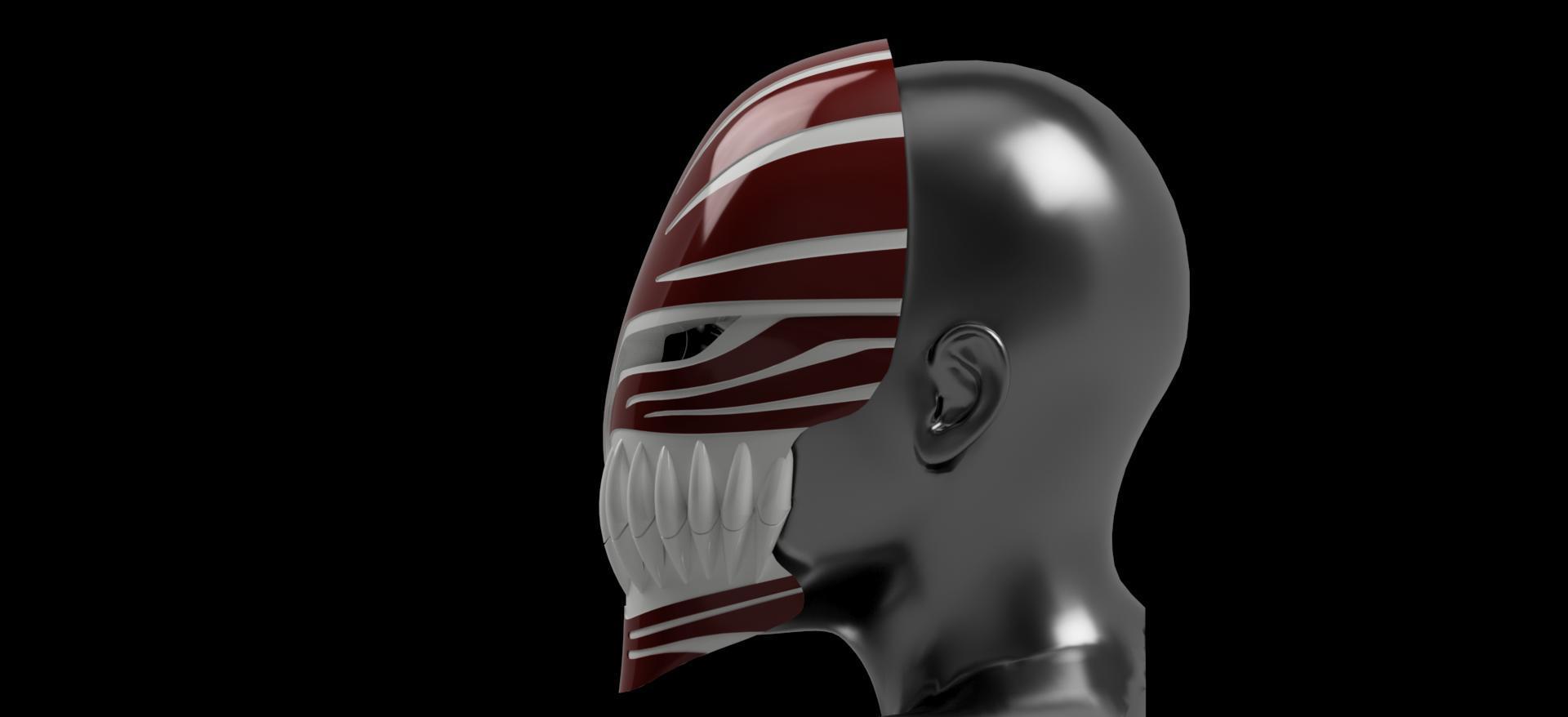 STL file Ichigo Hollow / Visored mask 🪖・3D printable design to download